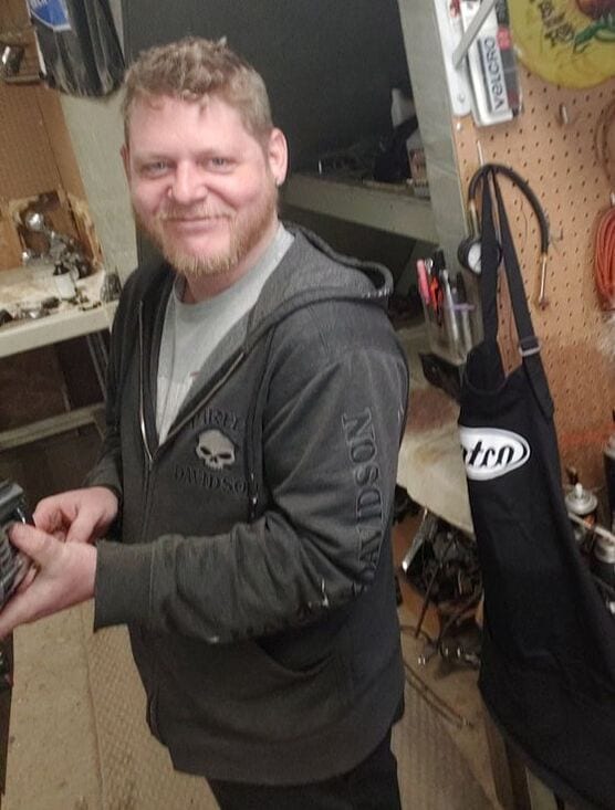 Justin, technician at Motorcycle Medic